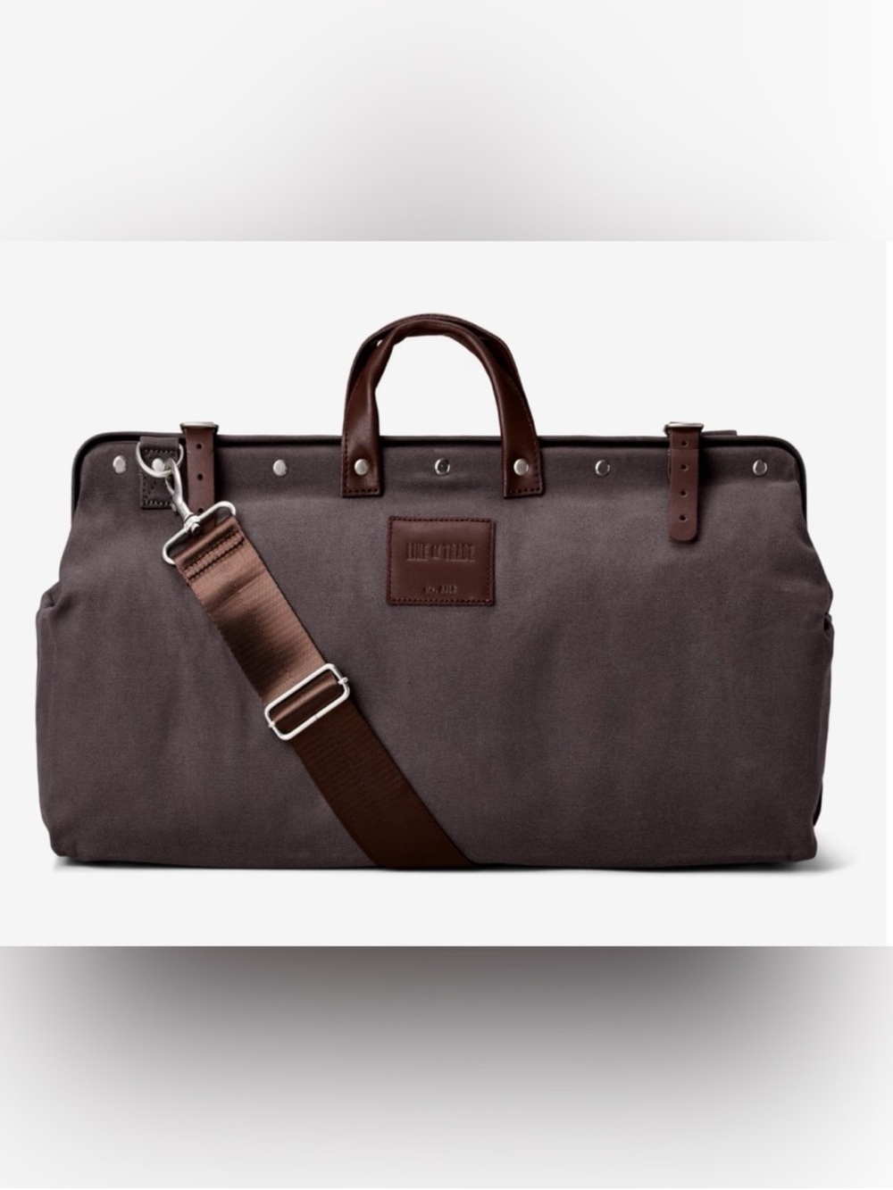 Line of Trade Leather-Trim Canvas Weekender Bag
